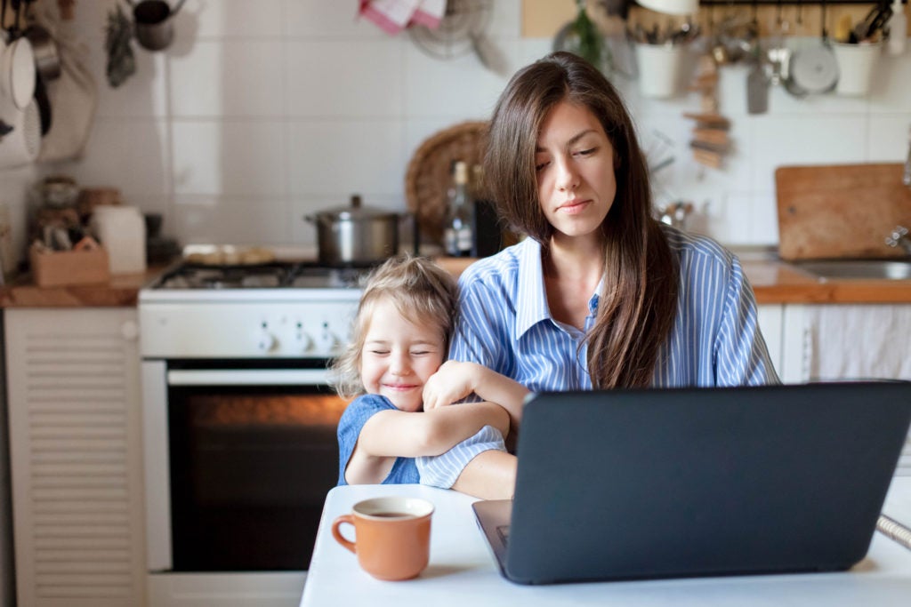 working from home