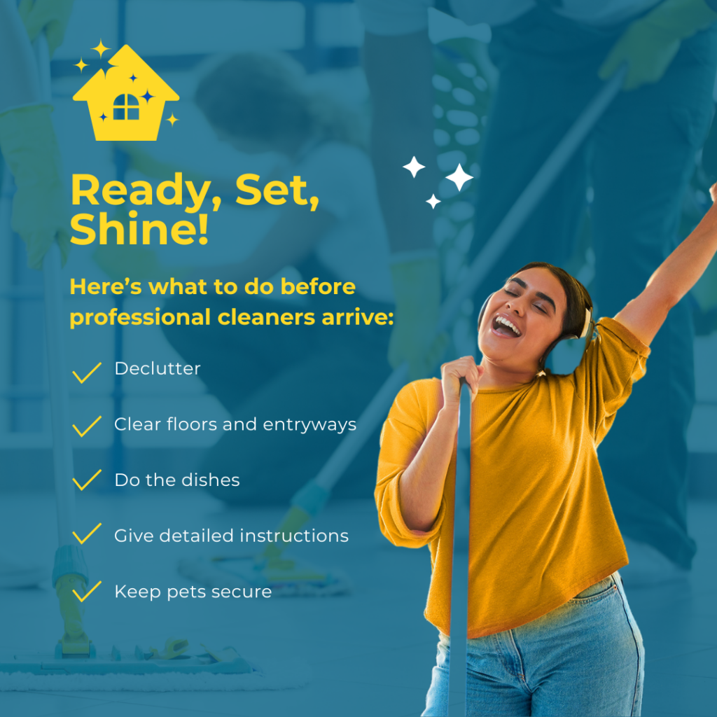 Pre local house cleaning service checklist